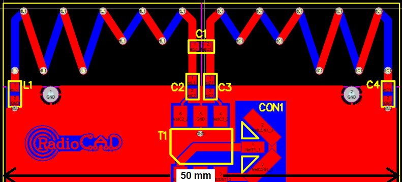 868 MHz PCB antenna